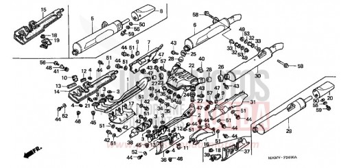 SILENCIEUX D'ECHAPPEMENT GL1500SEX de 1999